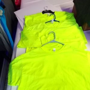 COPY - Men's safety colored work shirts.